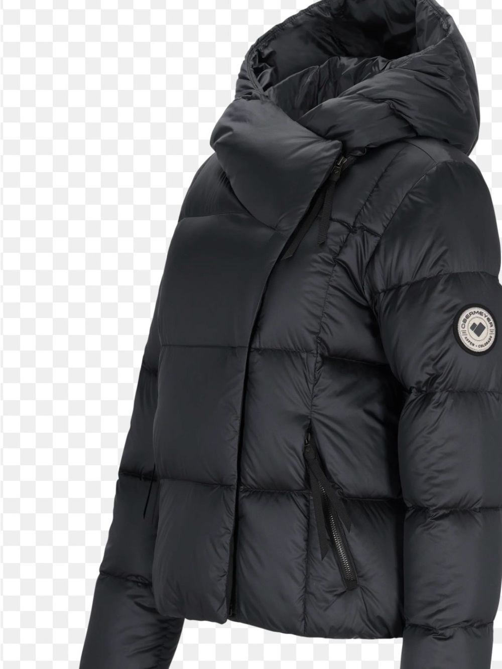 Obermeyer Women's Black Quilted Hooded Puffer Jacket